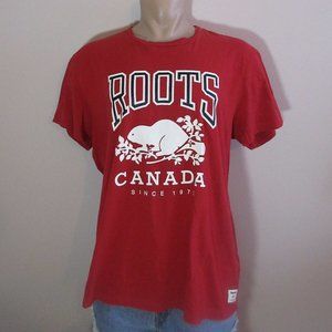 Roots Canada Men  Red/White  jersey  Size XL
